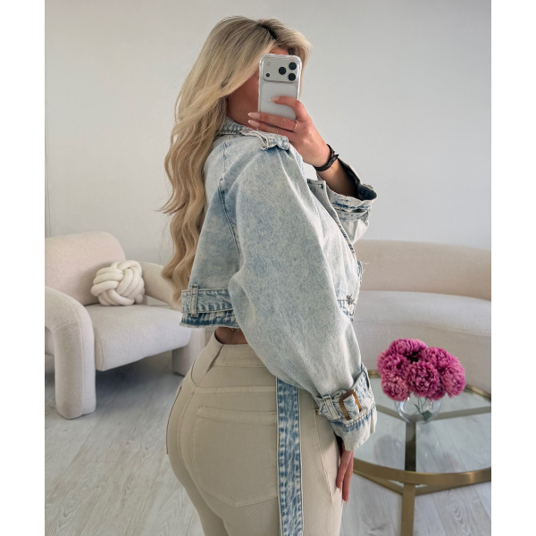 Trench court denim bleu - DRESS DESIREE