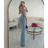 Jeans flare extra long bleu clair - DRESS DESIREE