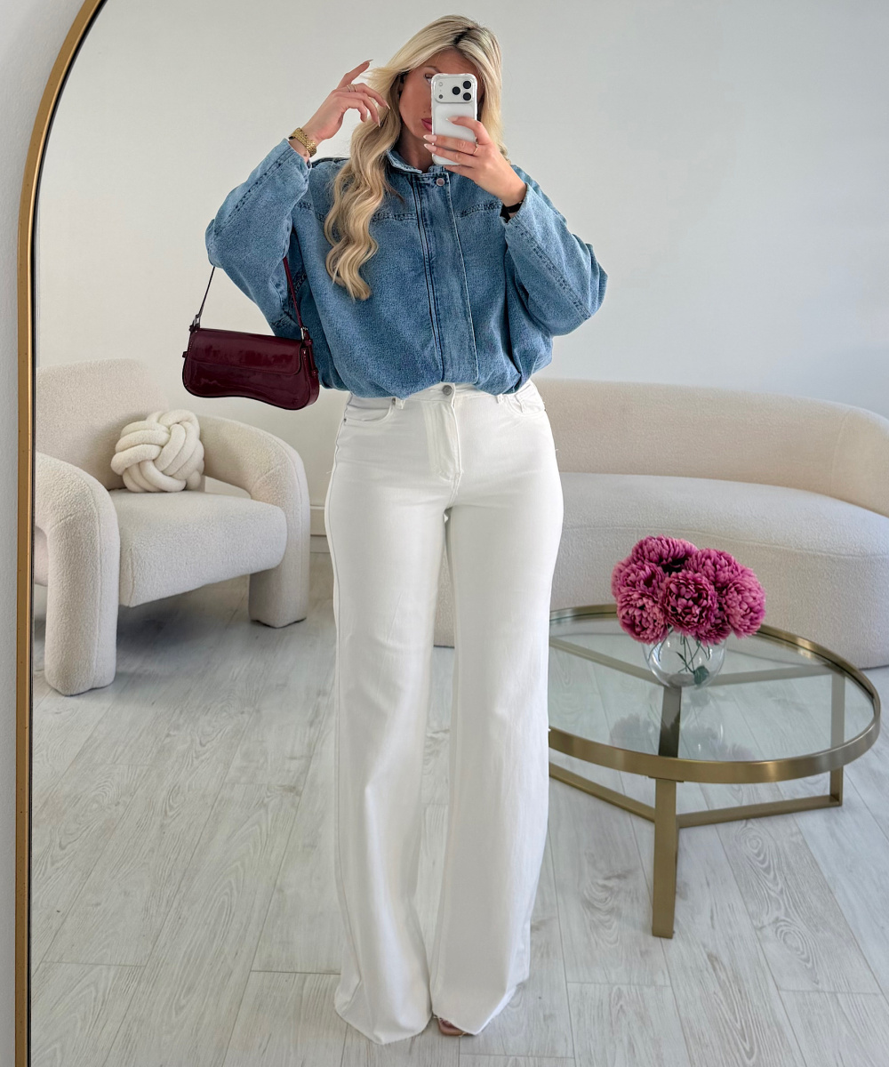 Jeans extra long blanc - DRESS DESIREE