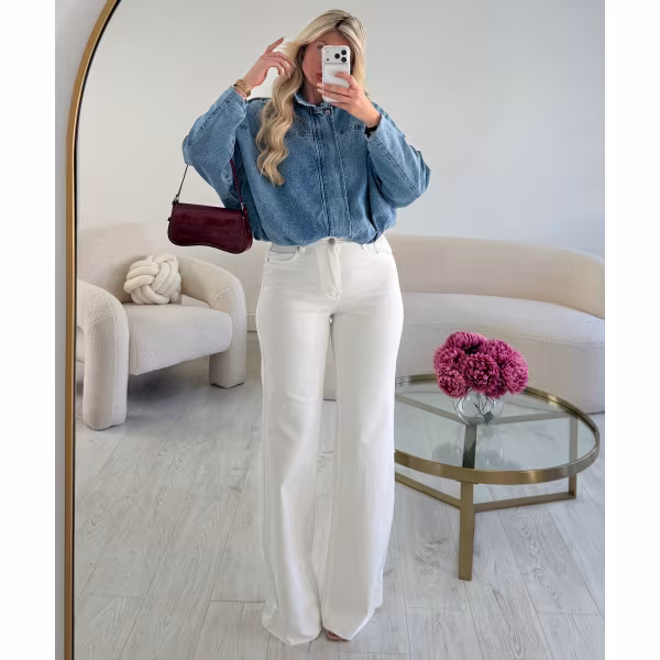Jeans extra long blanc - DRESS DESIREE