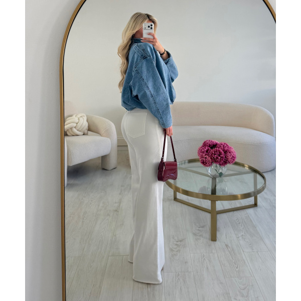 Jeans extra long blanc - DRESS DESIREE