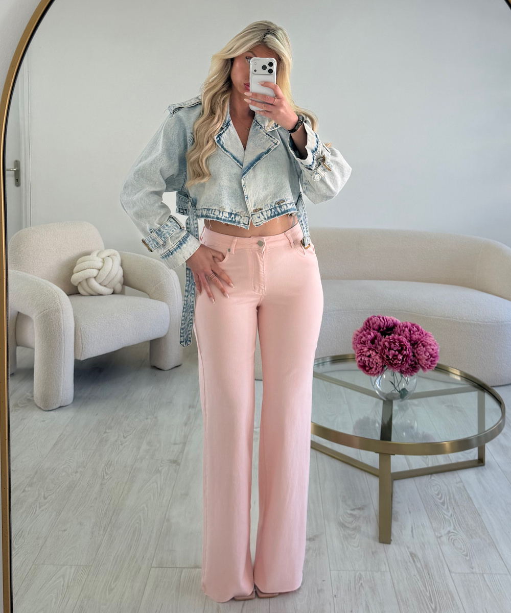 Jeans extra long rose pastel - DRESS DESIREE