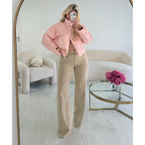 Extra long taupe jeans - DRESS DESIREE