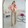 Jeans extra long taupe chiné - DRESS DESIREE