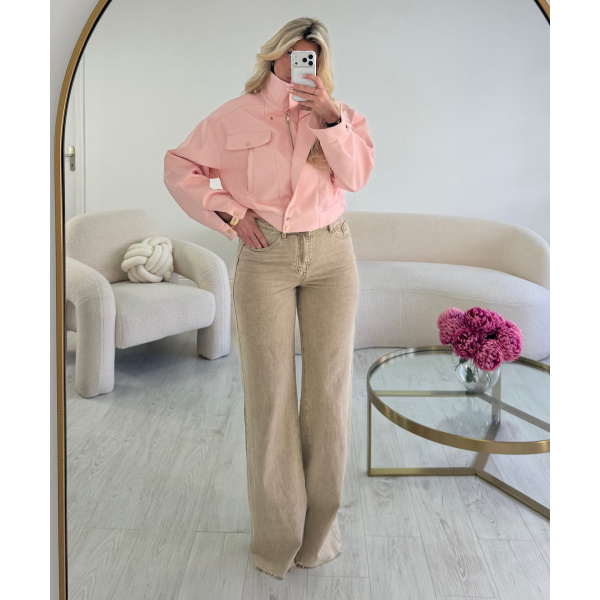 Extra long taupe jeans - DRESS DESIREE