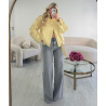 Veste simili col montant jaune pastel - DRESS DESIREE