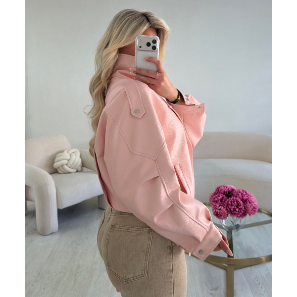Veste simili col montant rose pastel - DRESS DESIREE