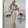 Jeans flare standard beige - DRESS DESIREE
