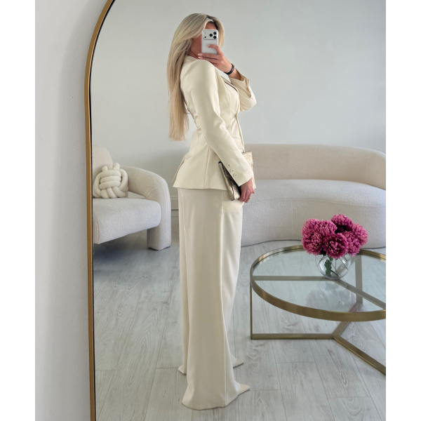 Blazer cintré épais crème - DRESS DESIREE