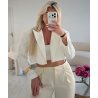 Blazer court épais blanc - DRESS DESIREE