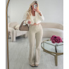 Thick white cropped blazer - DRESS DESIREE