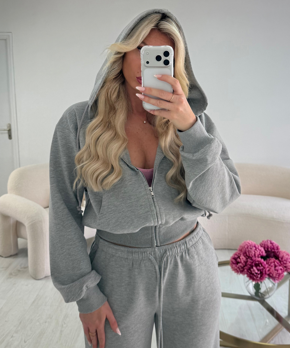 Gray jogging jacket