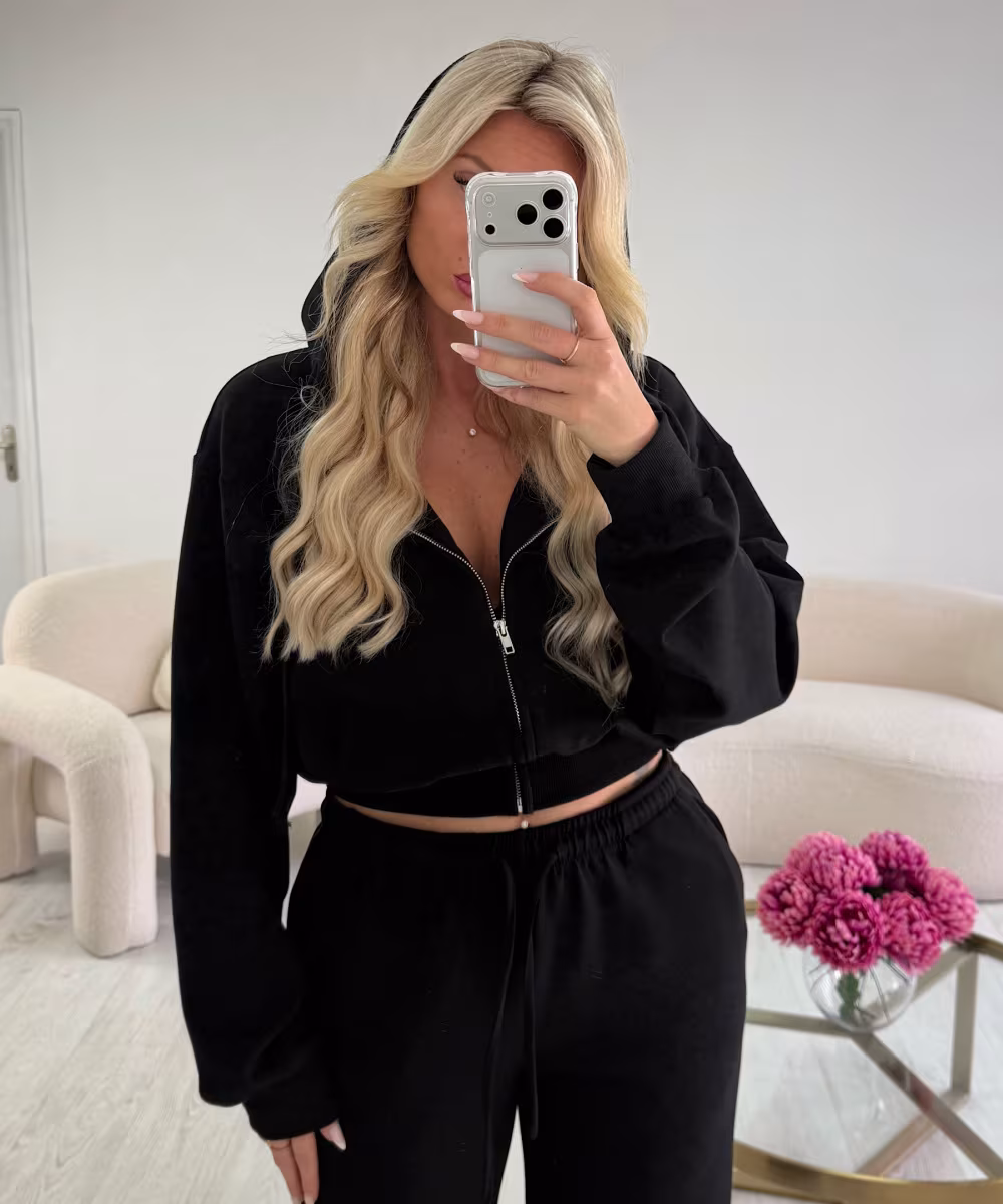 Veste jogging noire- DRESS DESIREE