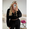 Veste jogging noire- DRESS DESIREE