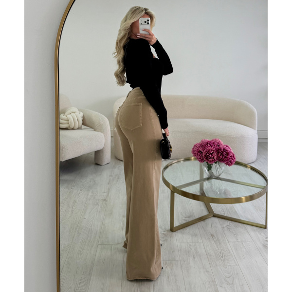Extra long mocca jeans - DRESS DESIREE
