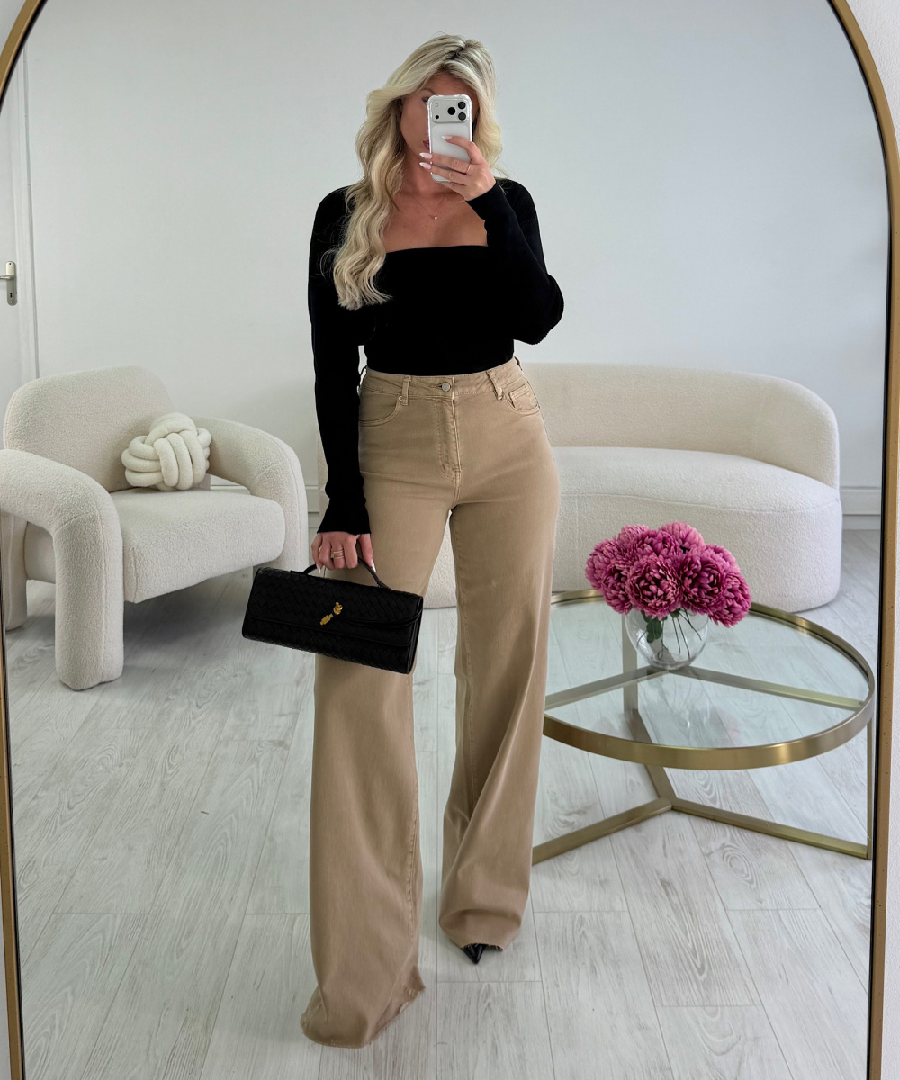 Jeans extra long mocca - DRESS DESIREE