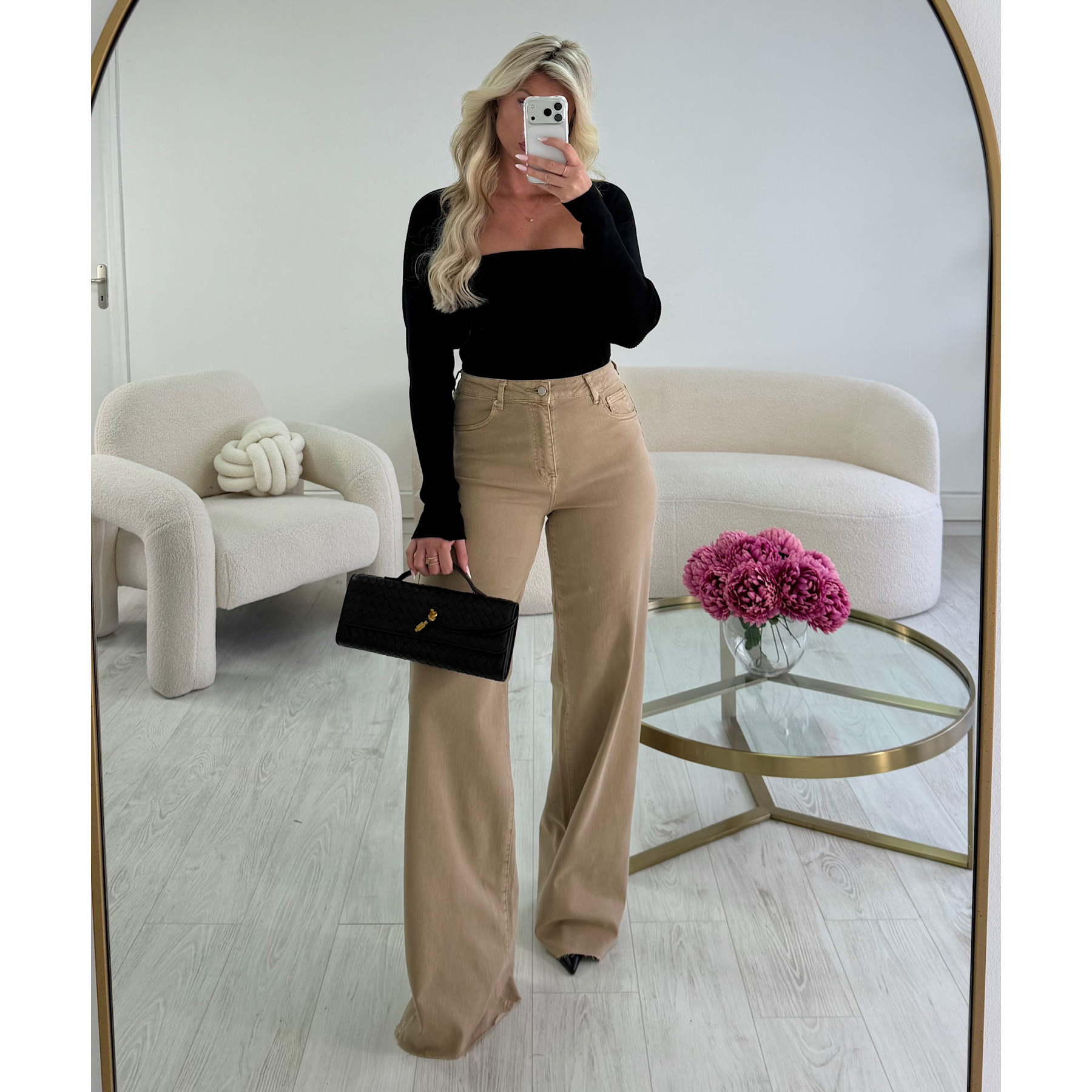 Extra long mocca jeans - DRESS DESIREE