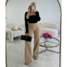 Extra long mocca jeans - DRESS DESIREE