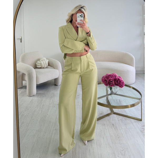 Pantalon large extra long avocado - DRESS DESIREE