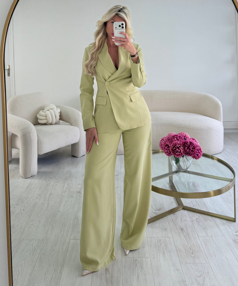 Pantalon large extra long avocado - DRESS DESIREE