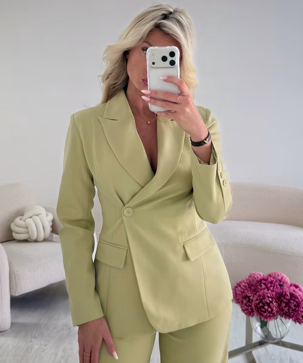Blazer cintré épais avocado - DRESS DESIREE