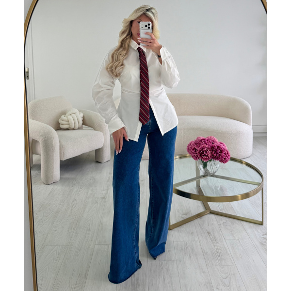Cravate rayures bordeaux - DRESS DESIREE