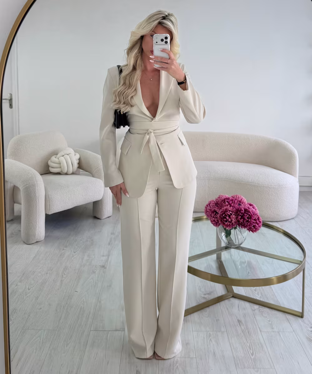 Blazer cintré/droit crème - DRESS DESIREE