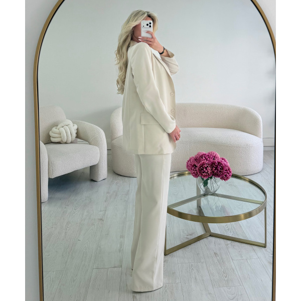 Blazer cintré/droit crème - DRESS DESIREE