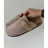 Mules mi-saison taupe - DRESS DESIREE