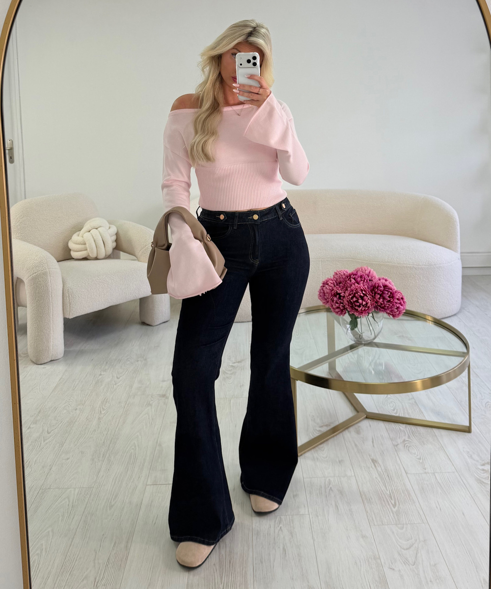 Raw standard flare jeans