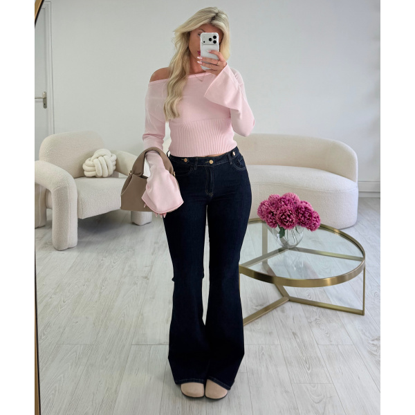 Raw standard flare jeans