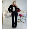 Veste jeans revers brut