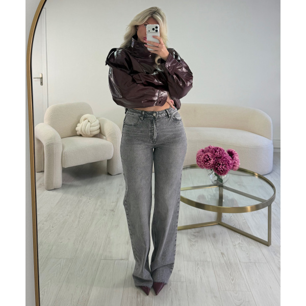 Extra long grey jeans - DRESS DESIREE