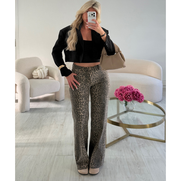 Jeans léopard standard DRESS DESIREE