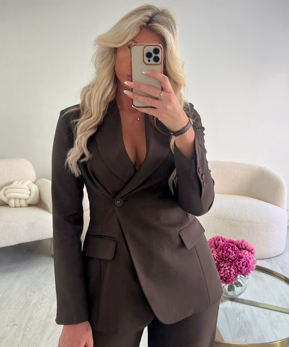 Blazer cintré choco structuré - DRESS DESIREE