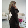 Blazer cintré choco structuré - DRESS DESIREE