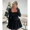 Robe classy ballon noir - DRESS DESIREE