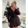 Jupe épaisse patineuse choco