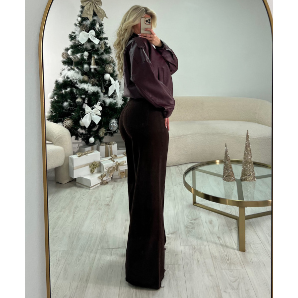 Jeans extra extra long chocolat - DRESS DESIREE