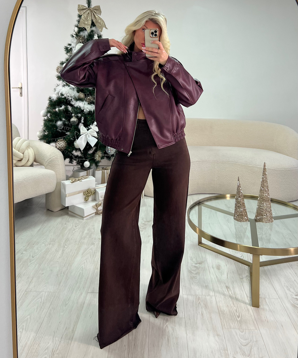 Jeans extra extra long chocolat - DRESS DESIREE