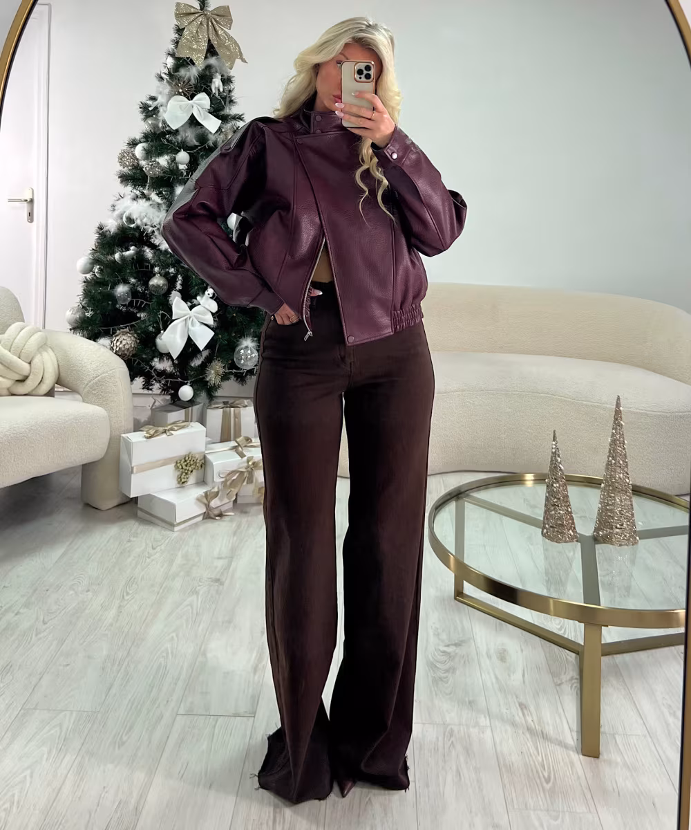 Jeans tall large chocolat