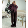 Extra extra long chocolate jeans