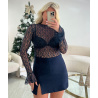 Top dentelle bleu marine - DRESS DESIREE