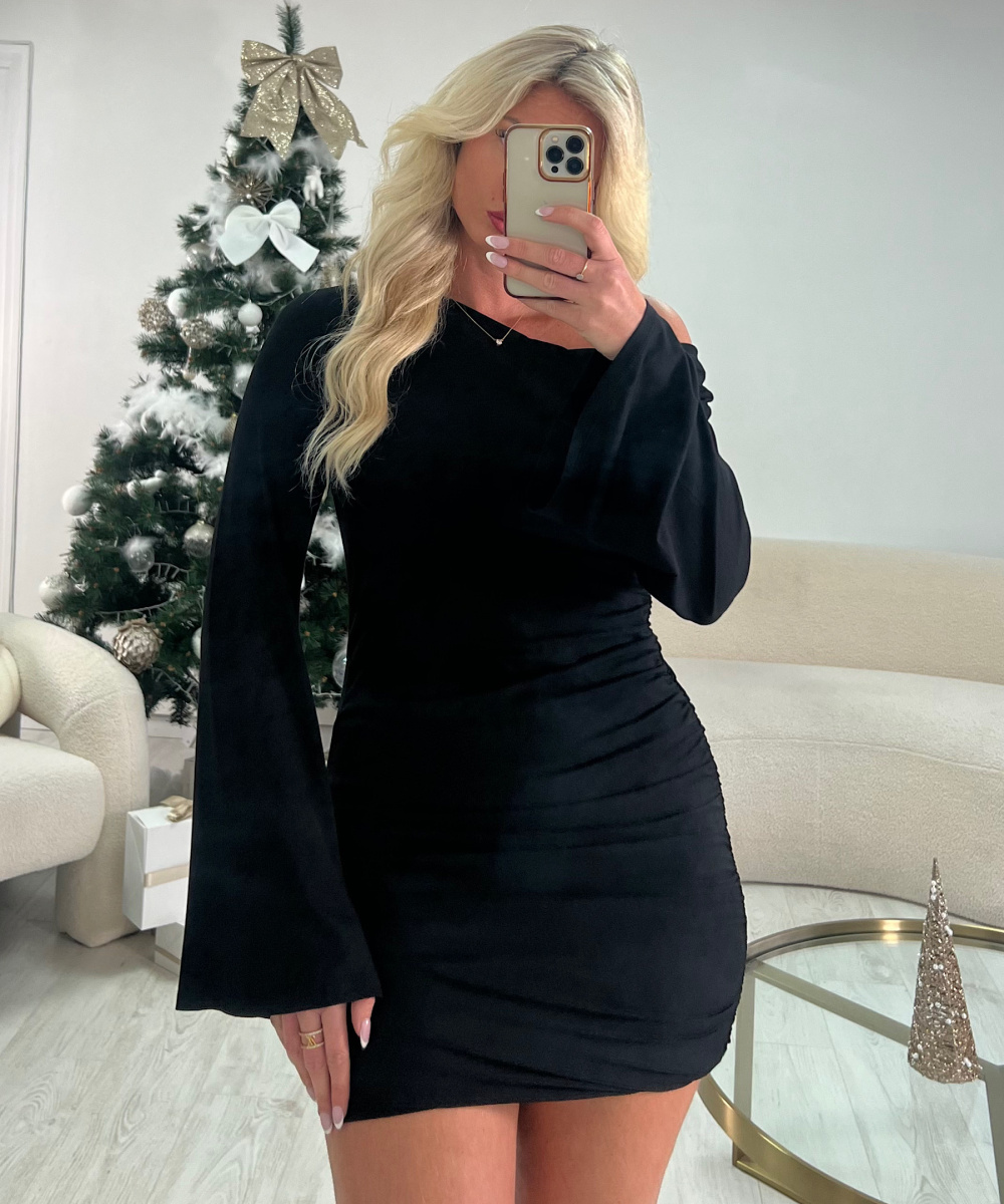 Robe asymétrique noire - DRESS DESIREE
