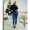 Jeans mom droit bleu foncé - DRESS DESIREE