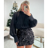 Jupe gros sequins noir - DRESS DESIREE
