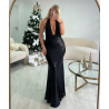 Premium black backless mermaid dress - DRESS DESIREE
