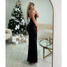 Robe longue sirène dos nu noir Premium - DRESS DESIREE