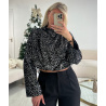 Top ras cou silver sequins - DRESS DESIREE