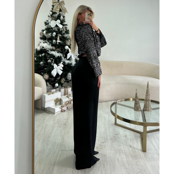 Top ras cou silver sequins - DRESS DESIREE